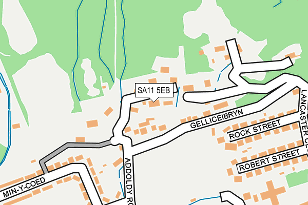 SA11 5EB map - OS OpenMap – Local (Ordnance Survey)