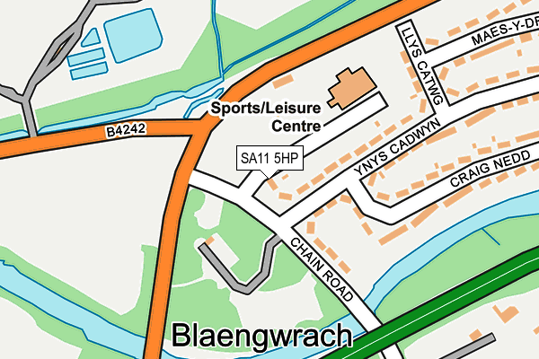 SA11 5HP map - OS OpenMap – Local (Ordnance Survey)
