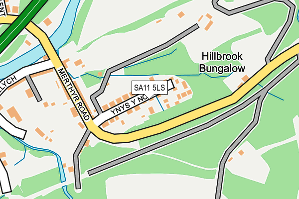 SA11 5LS map - OS OpenMap – Local (Ordnance Survey)