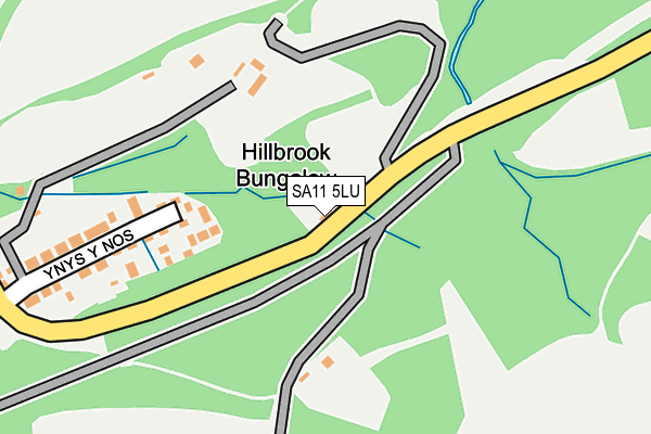 SA11 5LU map - OS OpenMap – Local (Ordnance Survey)