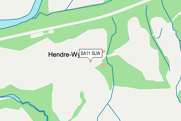 SA11 5LW map - OS OpenMap – Local (Ordnance Survey)