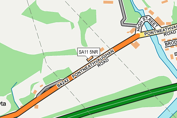 SA11 5NR map - OS OpenMap – Local (Ordnance Survey)