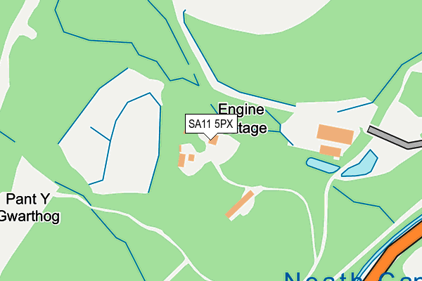 SA11 5PX map - OS OpenMap – Local (Ordnance Survey)