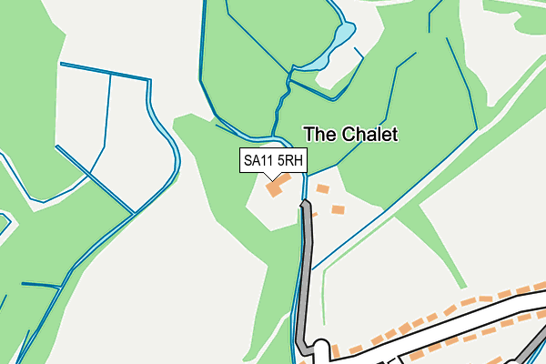 SA11 5RH map - OS OpenMap – Local (Ordnance Survey)