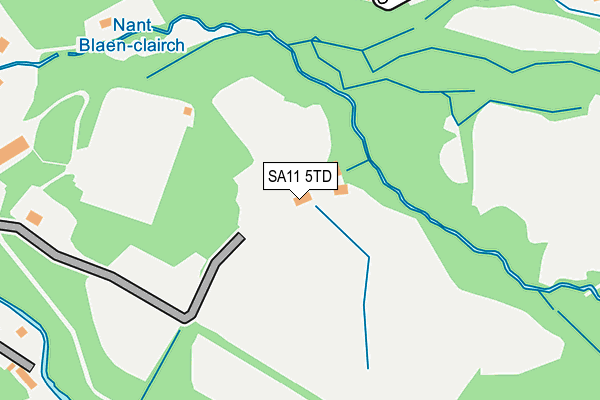 SA11 5TD map - OS OpenMap – Local (Ordnance Survey)