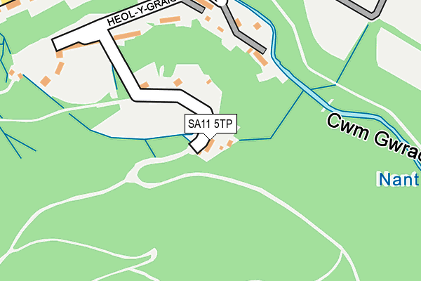 SA11 5TP map - OS OpenMap – Local (Ordnance Survey)