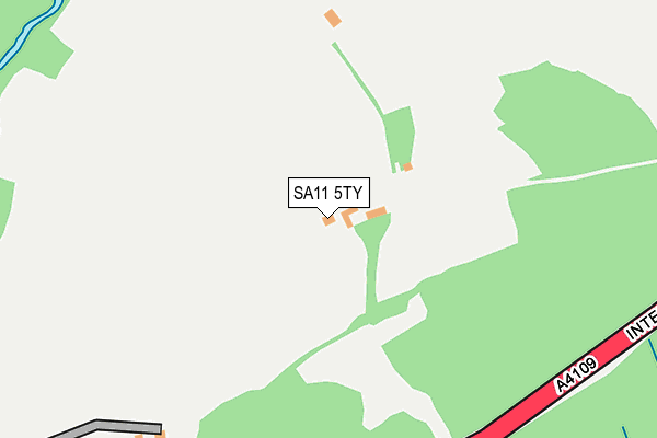 SA11 5TY map - OS OpenMap – Local (Ordnance Survey)