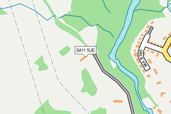 SA11 5UE map - OS OpenMap – Local (Ordnance Survey)