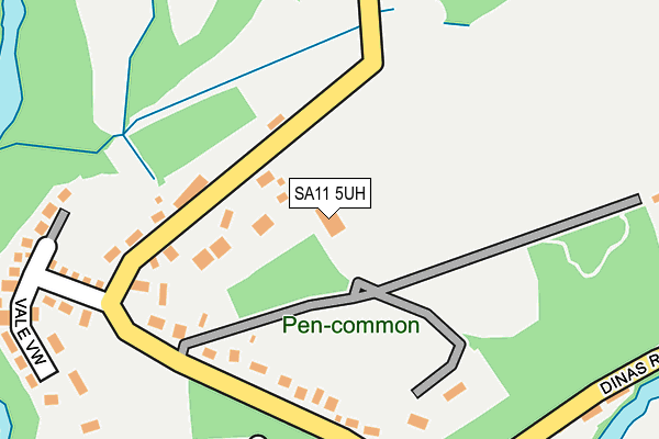 SA11 5UH map - OS OpenMap – Local (Ordnance Survey)