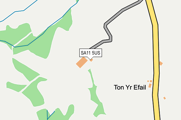 SA11 5US map - OS OpenMap – Local (Ordnance Survey)