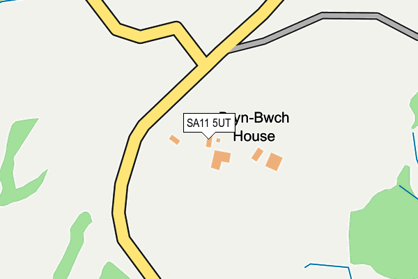 SA11 5UT map - OS OpenMap – Local (Ordnance Survey)