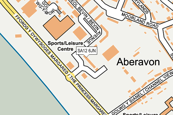 SA12 6JN map - OS OpenMap – Local (Ordnance Survey)