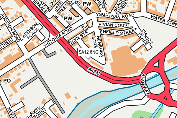 SA12 6NG map - OS OpenMap – Local (Ordnance Survey)