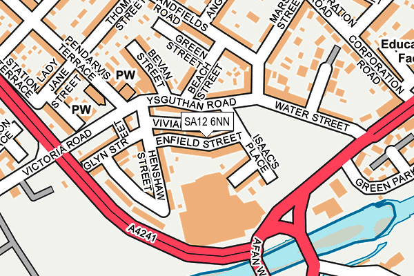 SA12 6NN map - OS OpenMap – Local (Ordnance Survey)