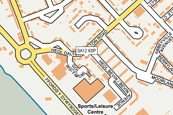 SA12 6SP map - OS OpenMap – Local (Ordnance Survey)