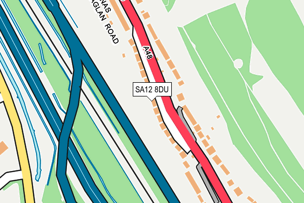 SA12 8DU map - OS OpenMap – Local (Ordnance Survey)