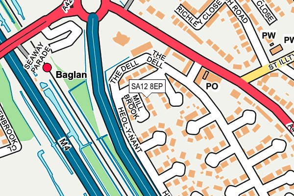 SA12 8EP map - OS OpenMap – Local (Ordnance Survey)