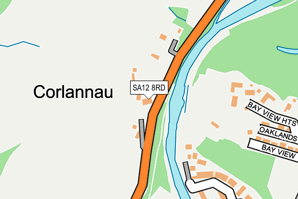 SA12 8RD map - OS OpenMap – Local (Ordnance Survey)