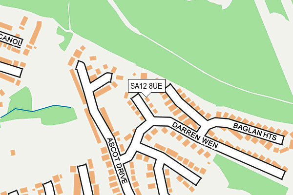 SA12 8UE map - OS OpenMap – Local (Ordnance Survey)