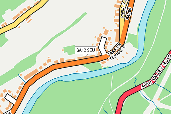 SA12 9EU map - OS OpenMap – Local (Ordnance Survey)