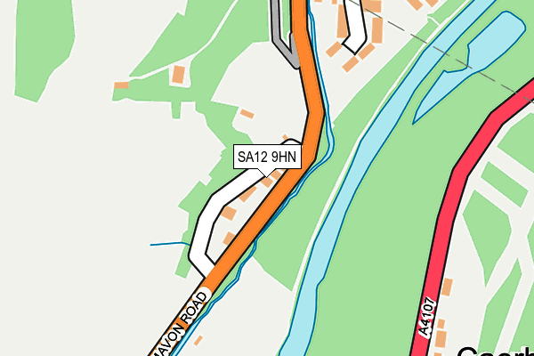 SA12 9HN map - OS OpenMap – Local (Ordnance Survey)