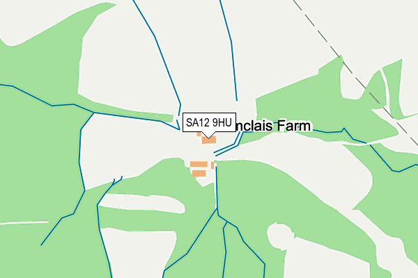 SA12 9HU map - OS OpenMap – Local (Ordnance Survey)