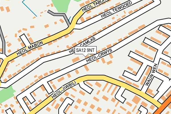 SA12 9NT map - OS OpenMap – Local (Ordnance Survey)