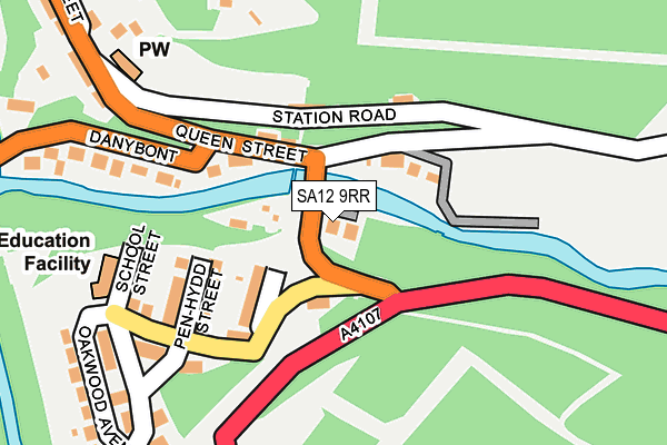 SA12 9RR map - OS OpenMap – Local (Ordnance Survey)