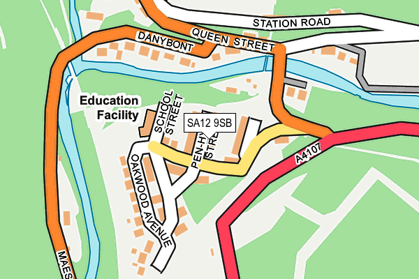 SA12 9SB map - OS OpenMap – Local (Ordnance Survey)