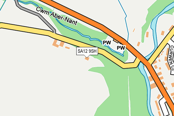 SA12 9SH map - OS OpenMap – Local (Ordnance Survey)