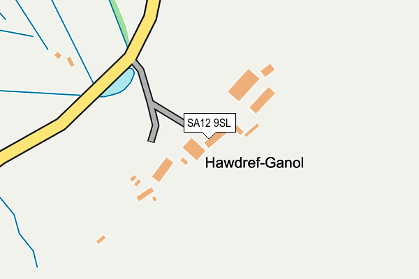 SA12 9SL map - OS OpenMap – Local (Ordnance Survey)
