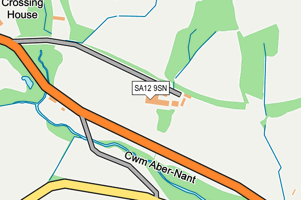 SA12 9SN map - OS OpenMap – Local (Ordnance Survey)