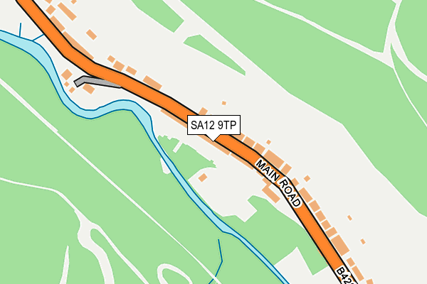 SA12 9TP map - OS OpenMap – Local (Ordnance Survey)