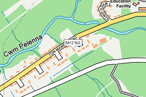 SA12 9UL map - OS OpenMap – Local (Ordnance Survey)