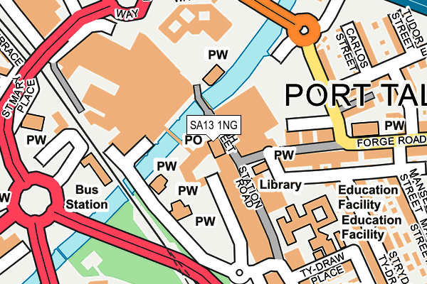 SA13 1NG map - OS OpenMap – Local (Ordnance Survey)