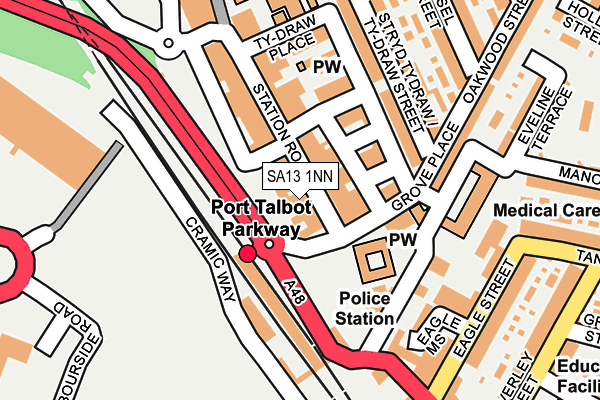 Map of PIZZA STATION ROAD LTD at local scale