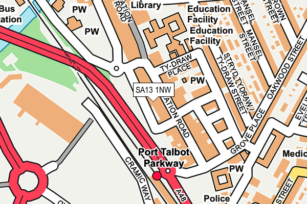 Map of BOMBAY SPICE (STATION ROAD) LTD at local scale