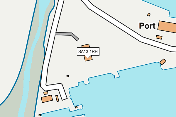 SA13 1RH map - OS OpenMap – Local (Ordnance Survey)