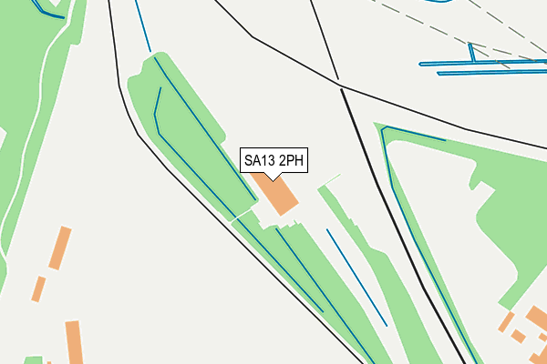 SA13 2PH map - OS OpenMap – Local (Ordnance Survey)