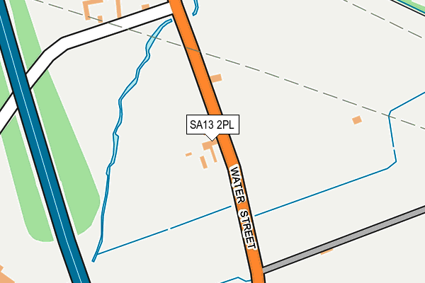 SA13 2PL map - OS OpenMap – Local (Ordnance Survey)