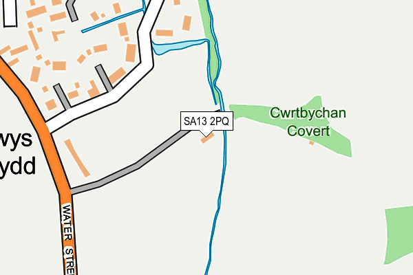 SA13 2PQ map - OS OpenMap – Local (Ordnance Survey)