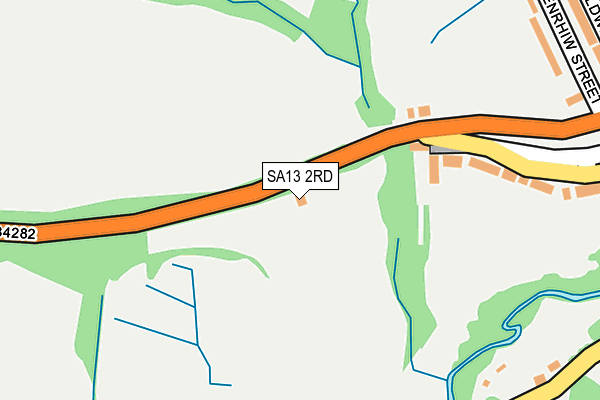 SA13 2RD map - OS OpenMap – Local (Ordnance Survey)