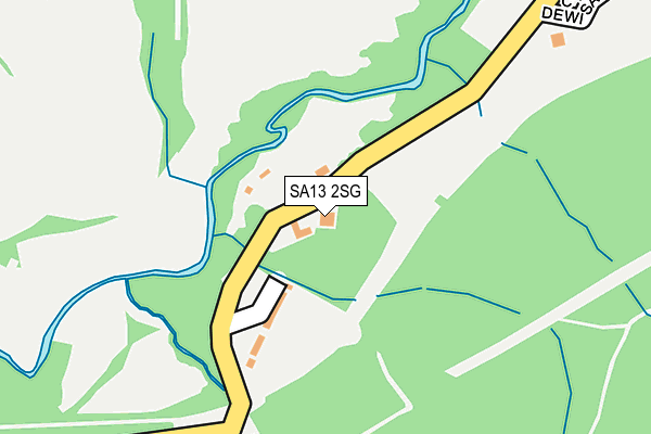 SA13 2SG map - OS OpenMap – Local (Ordnance Survey)