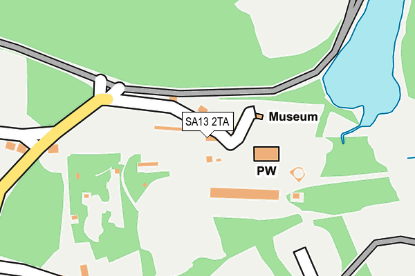 SA13 2TA map - OS OpenMap – Local (Ordnance Survey)