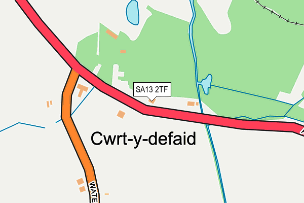 SA13 2TF map - OS OpenMap – Local (Ordnance Survey)