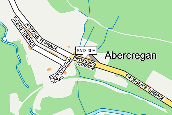 SA13 3LE map - OS OpenMap – Local (Ordnance Survey)