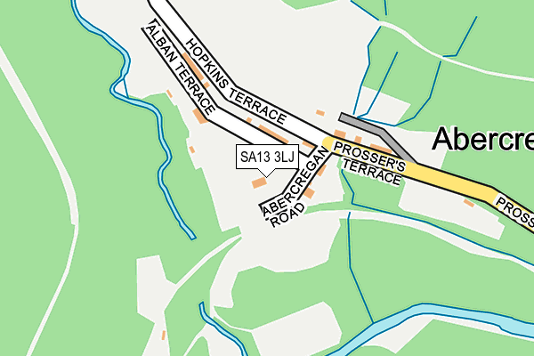 SA13 3LJ map - OS OpenMap – Local (Ordnance Survey)