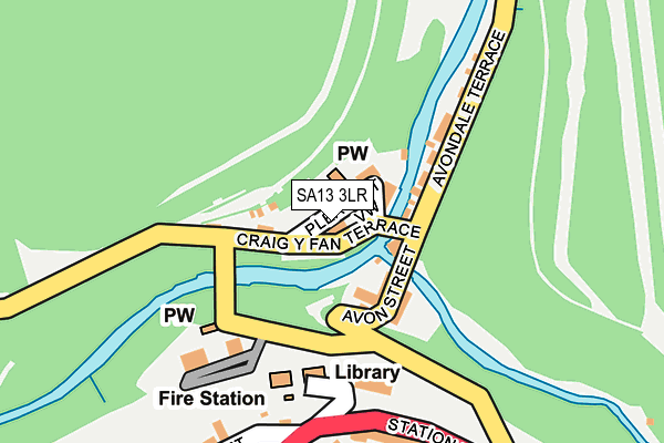 SA13 3LR map - OS OpenMap – Local (Ordnance Survey)