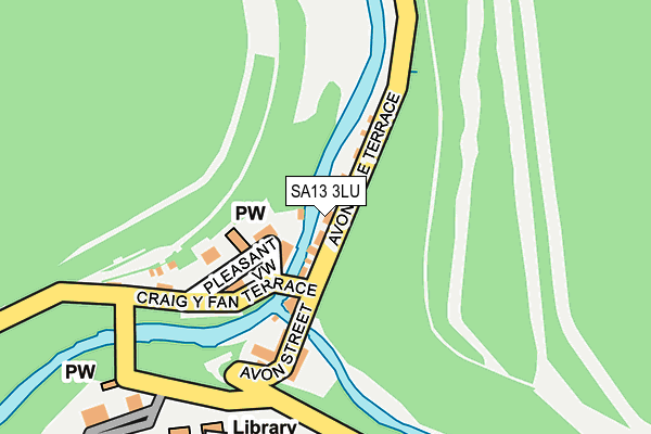 SA13 3LU map - OS OpenMap – Local (Ordnance Survey)