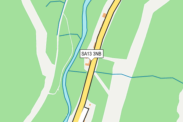 SA13 3NB map - OS OpenMap – Local (Ordnance Survey)